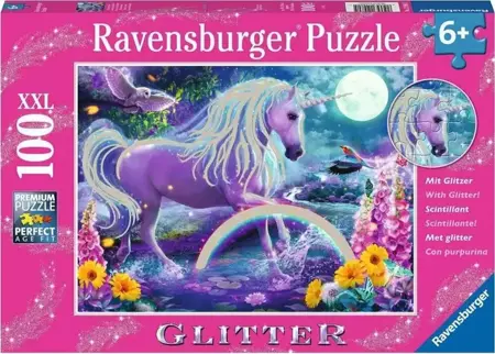 Puzzle 100 Brokatowy jednorożec - Ravensburger