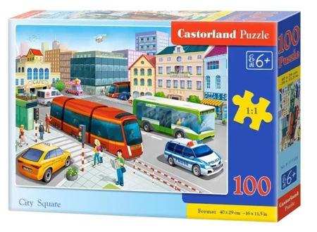 Puzzle 100 City Square CASTOR - Castorland