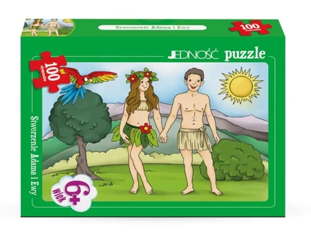 Puzzle 100 Stworzenie Adama i Ewy - Jedność PAP