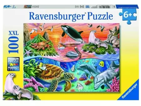 Puzzle 100 Wzburzony ocean XXL - Ravensburger