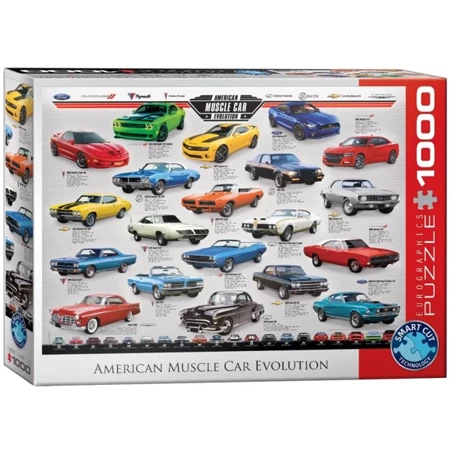 Puzzle 1000 American Muscle Car Evolution 6000-0682 - Eurographics