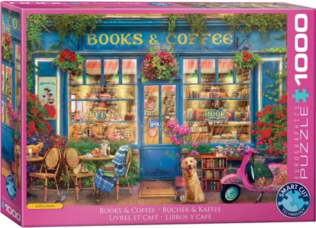 Puzzle 1000 Books & Coffee by Gary Walton 6000-5869 - Eurographics