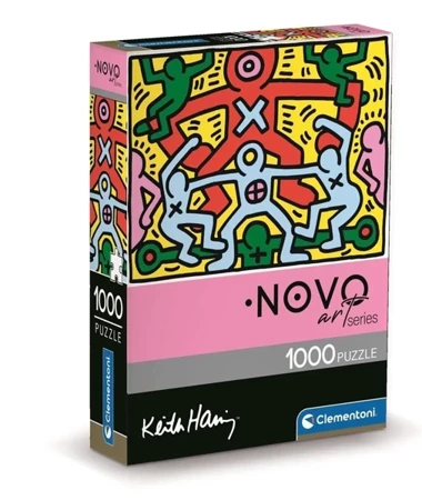 Puzzle 1000 Compact Art Keith Haring - Clementoni