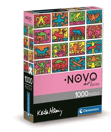 Puzzle 1000 Compact Art Keith Haring - Clementoni