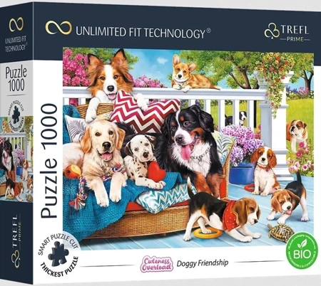 Puzzle 1000 Cuteness Overload: Doggy Friendship - Trefl