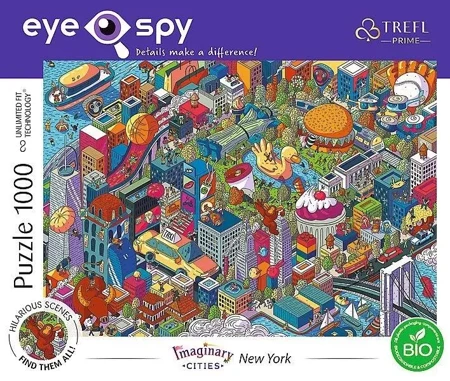 Puzzle 1000 Eye-Spy Imaginary Cities New York - Trefl