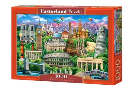 Puzzle 1000 Famous Landmarks CASTOR - Castorland