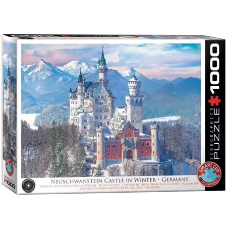 Puzzle 1000 HDR-Neuschwanstein in Winter 6000-5419 - Eurographics