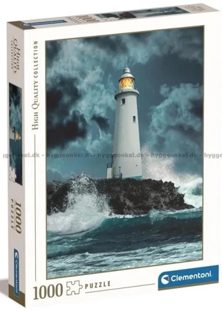 Puzzle 1000 HQ Lightouse in the Storm - Clementoni