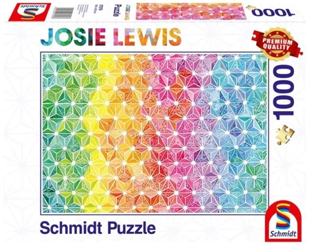 Puzzle 1000 Josie Lewis, Kolorowe trójkąty - G3