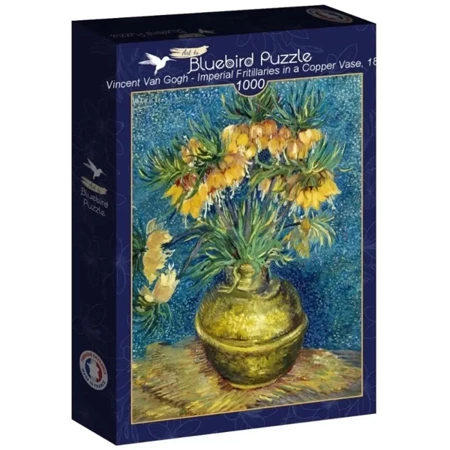 Puzzle 1000 Kwiaty w miedzianym wazonie, Vincent - Bluebird Puzzle