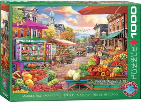 Puzzle 1000 Main Street Market Day 6000-5860 - Eurographics