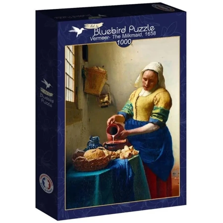 Puzzle 1000 Mleczarka, Vermeer - Bluebird Puzzle