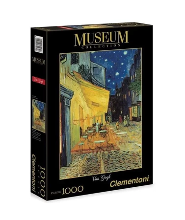 Puzzle 1000 Museum Taras kawiarni w nocy - Clementoni