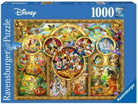 Puzzle 1000 Najpiękniejsze momenty Disneya - Ravensburger