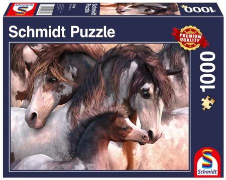 Puzzle 1000 PQ Konie Pinto 111712 - Schmidt Spiele Puzzle