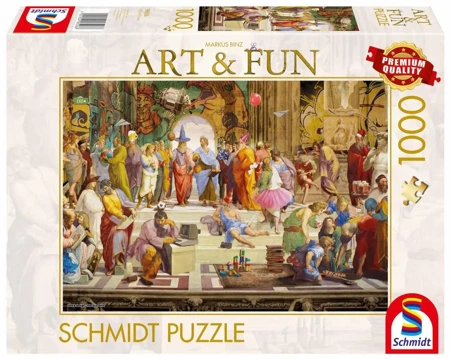 Puzzle 1000 PQ Szkoła Ateńska 2024 Markus Binz 112724 - Schmidt Spiele Puzzle