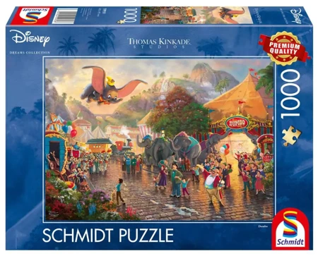 Puzzle 1000 PQ T. Kinkade Słoń Dumbo Disney 110793 - Schmidt Spiele Puzzle