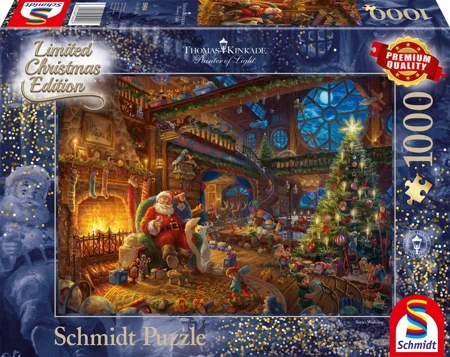 Puzzle 1000 PQ T. Kinkade Święty Mikołaj i... 108131 - Schmidt Spiele Puzzle