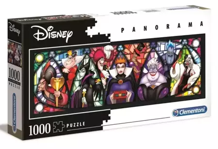 Puzzle 1000 Panorama Collection Villains - Clementoni