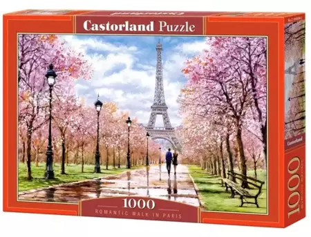 Puzzle 1000 Romatic Walk in Paris CASTOR - Castorland