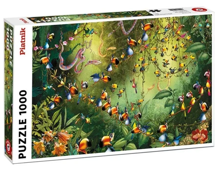 Puzzle 1000 Ruyer Tukany w dżungli - Piatnik