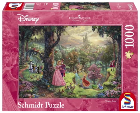 Puzzle 1000 SQ T. Kinkade Śpiąca Królewna 110749 - Schmidt Spiele Puzzle