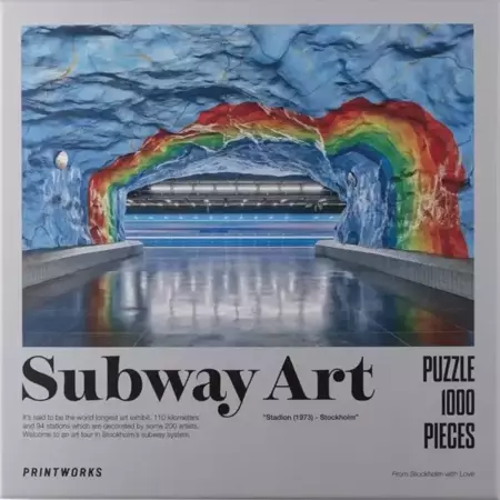 Puzzle 1000 Subway Art - Rainbow - PRINTWORKS