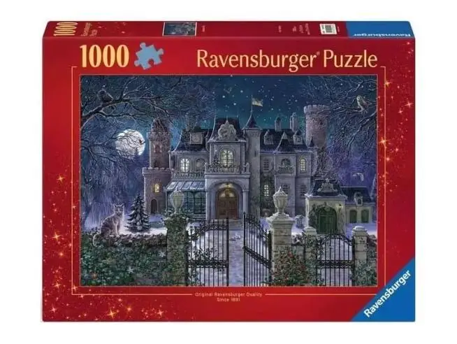 Puzzle 1000 Świąteczna posiadłość - Ravensburger