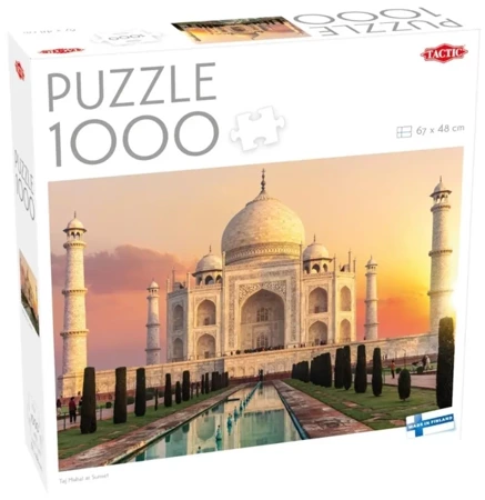 Puzzle 1000 Taj Mahal o zachodzie słońca - Tactic