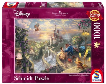 Puzzle 1000 Thomas Kinkade Piękna i Bestia - Schmidt