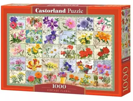 Puzzle 1000 Vintage Floral CASTOR - Castorland