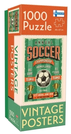 Puzzle 1000 Vintage: Soccer Championship - Tactic