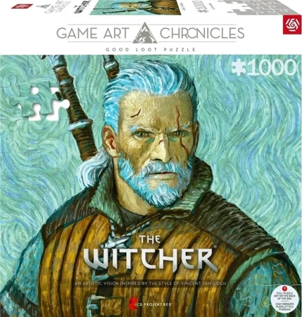 Puzzle 1000 Wiedźmin: Geralt & Vincent van Gogh - Good Loot