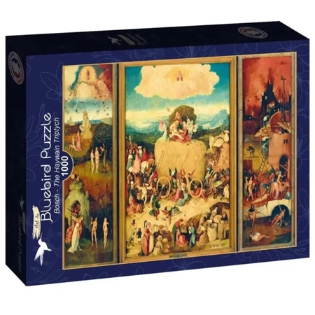 Puzzle 1000 Wóz z sianem - Tryptyk, Bosch - Bluebird Puzzle