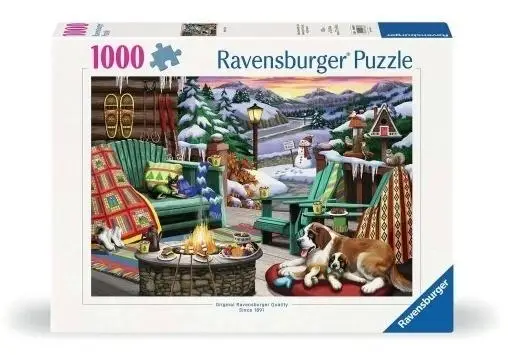 Puzzle 1000 Zimowy odpoczynek - Ravensburger