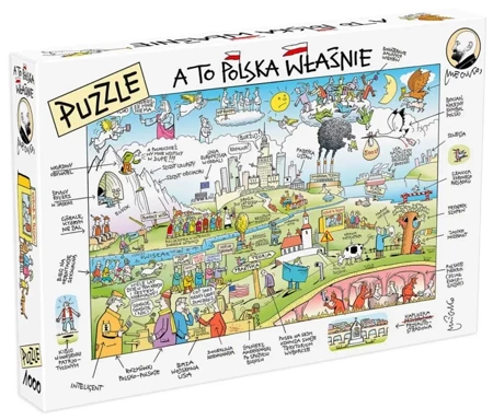 Puzzle 1000 elementów autorstwa Andrzeja Mleczki - A to Polska właśnie - MDR