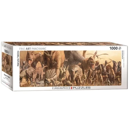 Puzzle 1000 panoramic Dinosaurs by Haruo Takino 6010-4650 - Eurographics