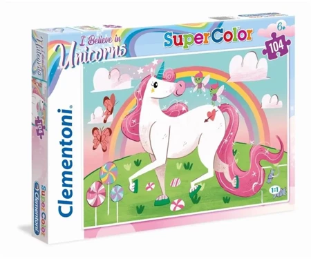 Puzzle 104 Brilliant I believe in unicorns - Clementoni