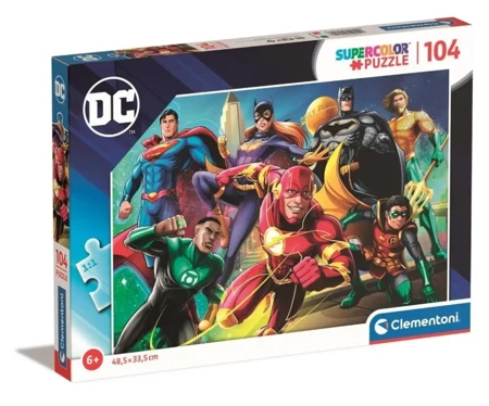 Puzzle 104 Super Kolor DC Comics - Clementoni