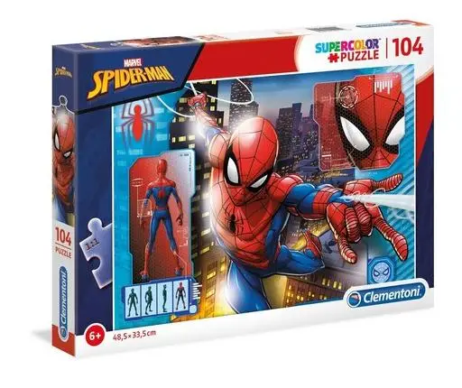 Puzzle 104 Super kolor Spiderman - Clementoni