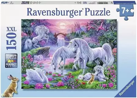 Puzzle 150 Jednorożec o zachodzie słońca - Ravensburger