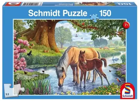 Puzzle 150 Konie przy strumieniu G3 - Schmidt