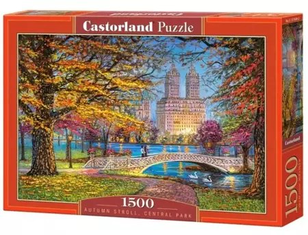 Puzzle 1500 Autumn Stroll Centtral Park CASTOR - Castorland