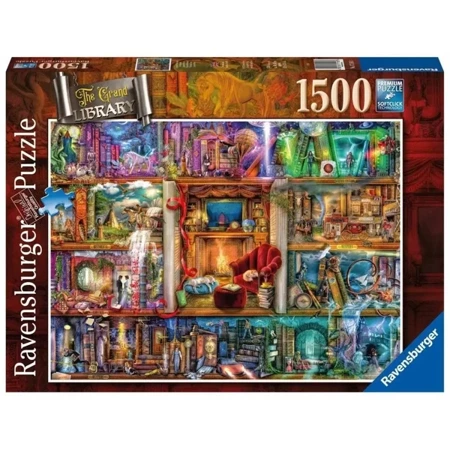 Puzzle 1500 Bogata bilblioteka - Ravensburger