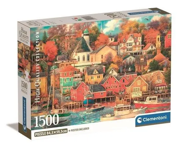 Puzzle 1500 Compact Good Times Harbor - Clementoni