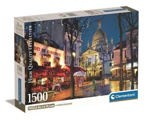 Puzzle 1500 Compact Paris - Montmartre - Clementoni