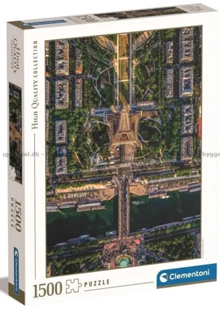 Puzzle 1500 HQ Flying Over Paris - Clementoni