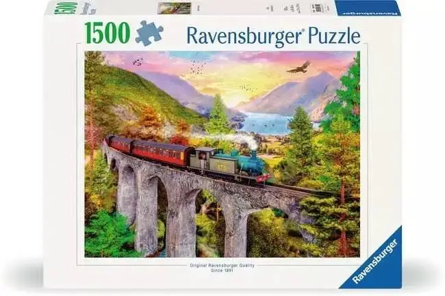 Puzzle 1500 Jesienna przejażdżka pociągiem - Ravensburger