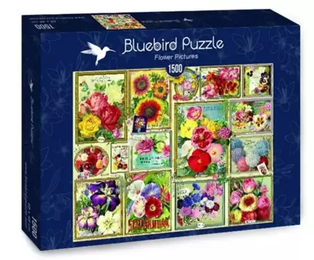 Puzzle 1500 Kolorowe kwiaty - Bluebird Puzzle